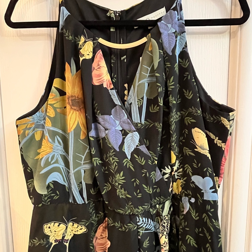 Botanical Print Dress NWT
